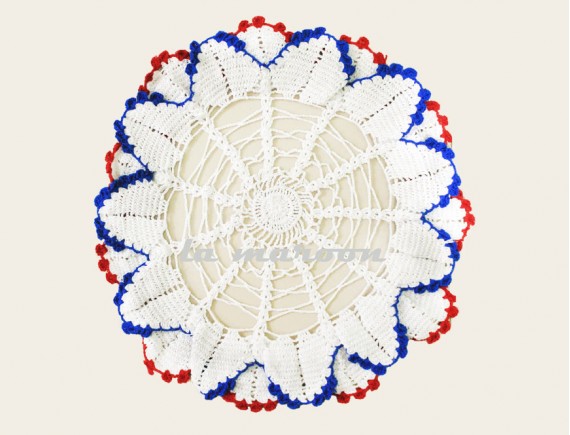 CROCHET ROUND CENTER TABLE MAT-NC575